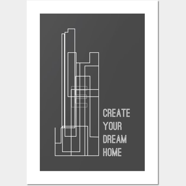 Building architecture Wall Art by dddesign